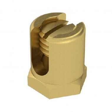 Morsetto messa terra con filettatura M6 4-50mm&sup2; Ottone product photo Photo 01 3XL