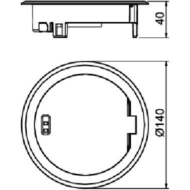 Torretta scomparsa con coperchio incernierato Zinco pressofuso nichelato product photo Photo 02 3XL