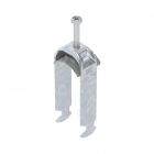 Staffa reggicavo 2056 doppia 28-34mm Acciaio zincato a caldo per immersione product photo