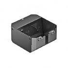 Scatola di montaggio per moduli standard italiano 153x164x82 Acciaio zincato in continuo nero RAL 9005 product photo