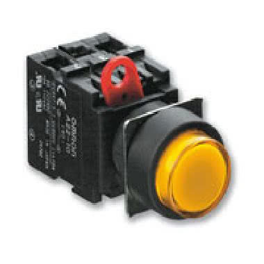 selettore- man.lum.corpo&Oslash;22mm,rit.2p,giallo product photo Photo 01 3XL