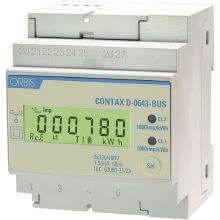 CONTAX D-0643 BUS Contatore trifase energia (Bidirezionale) attiva e reattiva 4 Moduli Comunicazione MODBUS 6A inserzione con TA display digitale product photo
