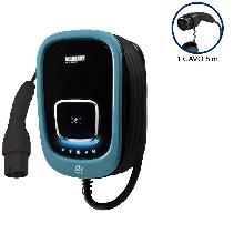 VIARIS UNI CT274 MONOFASE 7.4 kW 32A, 1 CAVO e CONNETTORE TIPO 2 lunghezza 5m, lettore carte RFID product photo