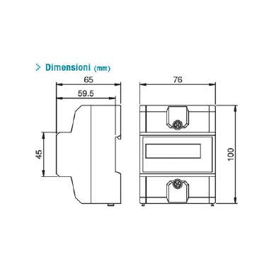 CONTAX D-8043 SO MID Contatore trifase energia attiva, 4.5 Moduli, 80A, inserzione diretta, display digitale, lampeggio LED 1.25Wh/imp product photo Photo 02 3XL