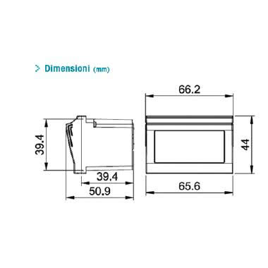 MAXISELF LED Lampada di emergenza da incasso ESTRAIBILE, con frontalini BIANCO e ANTRACITE intercambiabili, 3 moduli DIN, 230V product photo Photo 06 3XL