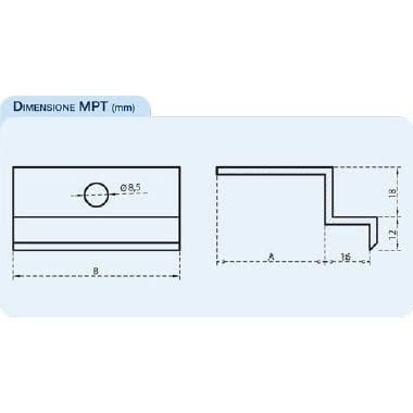MPT-32 Morsetto TERMINALE fissaggio moduli, colore ALLUMINIO, spessori moduli ammessi 31mm-32mm (Vite BM840 OB620780 non compresa) product photo Photo 02 3XL