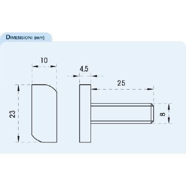 VTF Vite a Martello M8 in INOX product photo Photo 02 3XL