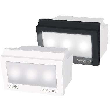 MAXISELF LED Lampada di emergenza da incasso ESTRAIBILE, con frontalini BIANCO e ANTRACITE intercambiabili, 3 moduli DIN, 230V product photo Photo 01 3XL