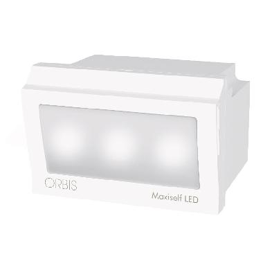MAXISELF LED Lampada di emergenza da incasso ESTRAIBILE, con frontalini BIANCO e ANTRACITE intercambiabili, 3 moduli DIN, 230V product photo Photo 07 3XL