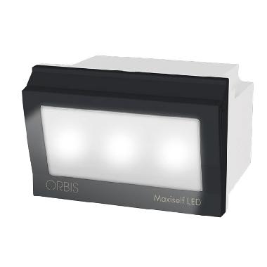 MAXISELF LED Lampada di emergenza da incasso ESTRAIBILE, con frontalini BIANCO e ANTRACITE intercambiabili, 3 moduli DIN, 230V product photo Photo 09 3XL