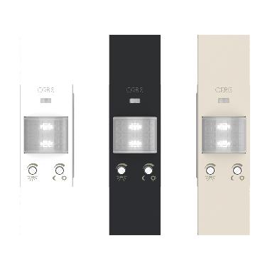 MINIBRIL LED LN Lampada segnapasso/emergenza da incasso con forntalini BIANCO, ANTRACITE e ALLUMINIO intercambiabili, 1 modulo DIN, 230V product photo Photo 02 3XL