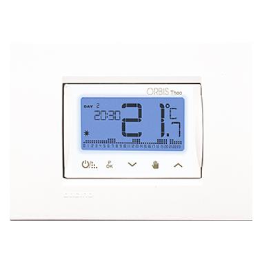 THEO Cronotermostato digitale da incasso, programmazione settimanale, alim. 2 batterie 1,5V product photo Photo 02 3XL