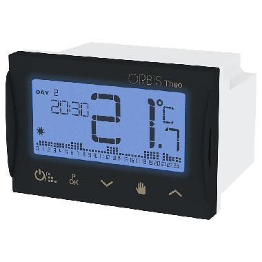 THEO Cronotermostato digitale da incasso, programmazione settimanale, alim. 2 batterie 1,5V product photo Photo 03 3XL