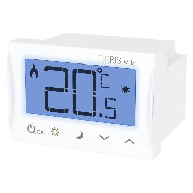 MILO Termostato digitale da incasso, modalità estate/inverno, alim. 2 batterie 1,5V product photo Photo 01 3XL