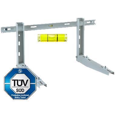 MER 100/420 LIV, staffa supporto PREMONTATA per unità esterne, certificata TUV,con BARRA per regolazione e livella, portata massima a coppia 100kg product photo Photo 01 3XL