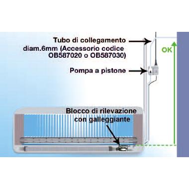 OLA-10 pompa scarico condensa a pistone con blocco di rilevazione a galleggiante product photo Photo 03 3XL