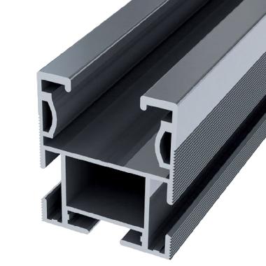 HEAVY MAX Profilo in ALLUMINIO per sostegno moduli fotovoltaici, con 3 guide, lunghezza 3.4m product photo Photo 01 3XL