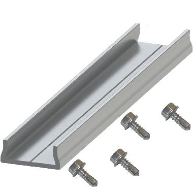 GSLIM-R Giunto lineare INTERNO in ALLUMINIO per profili famiglia: EASY SMALL, EASY TECH, HEAVY MAX, EASY WING, viti autoperforanti in dotazione, lunghezza 200mm product photo Photo 01 3XL