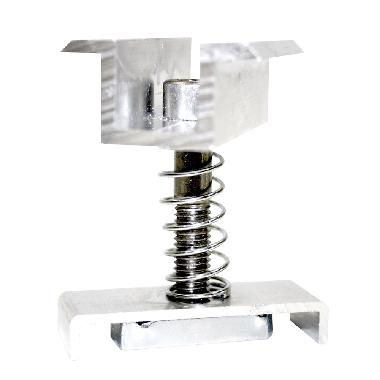 MPC-P40 Morsetto CENTRALE PREASSEMBLATO fissaggio moduli, colore ALLUMINIO, spessori moduli ammessi 39mm-43mm product photo Photo 01 3XL