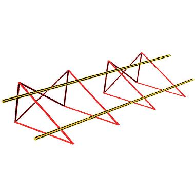 BRL-213 Bandella di rinforzo a croce preforata per triangoli, lunghezza 1300mm product photo Photo 03 3XL