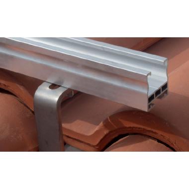 EASY TECH 340  Profilo in ALLUMINIO per sostegno moduli Fotovoltaici, con guida, lunghezza 3.4m product photo Photo 02 3XL