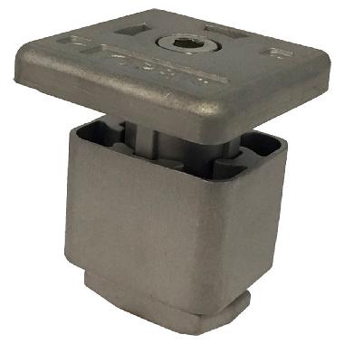 MPU-P3052 Morsetto UNIVERSALE PREASSEMBLATO fissaggio moduli, uso da CENTRALE o TERMINALE, colore ALLUMINIO, spessori moduli ammessi 30mm-50mm product photo Photo 01 3XL