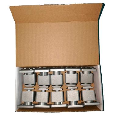 MPU-P3052 Morsetto UNIVERSALE PREASSEMBLATO fissaggio moduli, uso da CENTRALE o TERMINALE, colore ALLUMINIO, spessori moduli ammessi 30mm-50mm product photo Photo 03 3XL