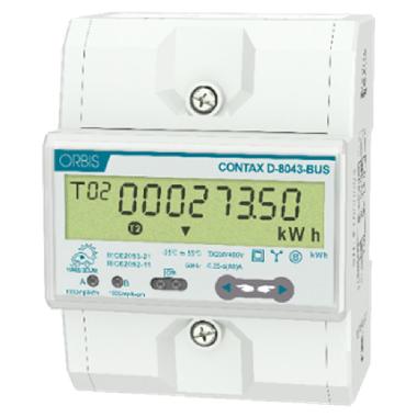 CONTAX D-8043-BUS VIARIS SOLAR Contatore trifase energia attiva, bidirezionale, 4.5 Moduli, 80A, display digitale, lampeggio LED 1 Wh/imp product photo Photo 01 3XL