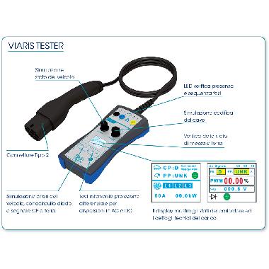 VIARIS TESTER, tester simulatore ricarica autoveicoli con connettore TIPO 2 product photo Photo 05 3XL