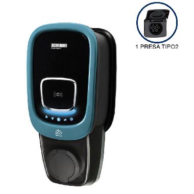 VIARIS UNI BT274 MONOFASE 7.4 kW 32A, 1 PRESA TIPO 2, lettore carte RFID product photo Photo 01 3XL