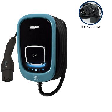 VIARIS UNI CT2PT74 TESLA, MONOFASE 7.4 kW 32A, 1 CAVO e CONNETTORE TIPO 2 (con pulsante per TESLA) lunghezza 5m, lettore carte RFID product photo Photo 01 3XL