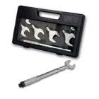 CD Set di chiavi dinamometriche in valigetta completo di sei chiavi intercambiabili di misura: 17-22-24-26-27-29 mm product photo
