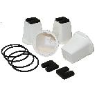 SPB 100 Set 4 supporti a bicchiere completo di o-ring, viti, rondelle e piastrine antivibranti, portata MAX 500 Kg ognuno product photo