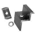 MPT-32 Morsetto TERMINALE fissaggio moduli, colore ALLUMINIO, spessori moduli ammessi 31mm-32mm (Vite BM840 OB620780 non compresa) product photo