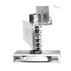 MPT-P41 Morsetto TERMINALE PREASSEMBLATO fissaggio moduli, colore ALLUMINIO, spessori moduli ammessi 40mm-41mm product photo