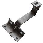 SRUR-X Staffa regolabile con piastra in ACCIAIO INOX AISI 304, 2 regolazioni, spessore 5mm product photo