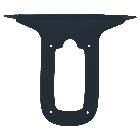 TM UNI Tettuccio in metallo per il sostegno a palo delle le stazioni di ricarica VIARIS UNI/UNI+ product photo