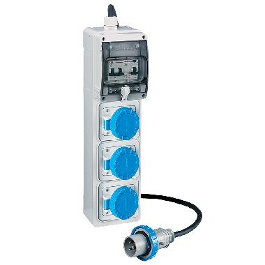 Quadro di distribuzione portatile 16A 3 Prese product photo Photo 01 3XL