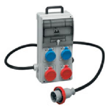 QUADRO PER CANTIERE TIPO ASC 2 PRESE 2P+T+1PRESA 2P+T 16A+MTD IP66 product photo Photo 01 3XL