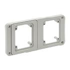 
PRIMA flangia per 2 prese industriali topter oppure 2 calotte domoter
 product photo