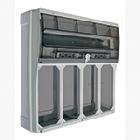 
topTER quadro da parete con portella trasparente 22 moduli din per 4 prese interbloccate IP66
 product photo