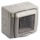 
domoTER contenitore da parete stagno 98x82x58 per dispositivi modulari 2 moduli IP55
 product photo