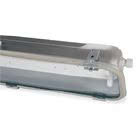 
RINO plafoniera inox acciaio/vetro 2x36W con riflettore bianco e alimentatore elettronico 230V 0/50/60Hz G13 T8
 product photo