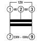Trasformatore 10VA per servizio intermittente uscite 4-8-12V2 DIN, montaggio a retroquadro IP40 product photo Photo 02 2XS