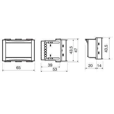 Cronotermostato digitale settimanale da incasso a menù 3V serie “MOON” TOUCH SCREEN product photo Photo 04 3XL