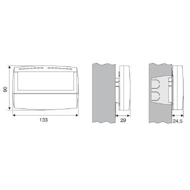 Cronotermostato digitale giornaliero 3V serie “UP&DOWN Compact” colore bianco product photo Photo 05 3XL