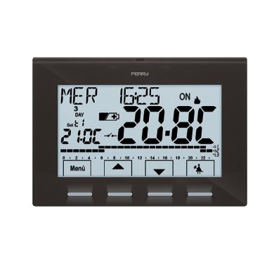 Cronotermostato digitale settimanale a menù 3V serie “NEXT” colore antracite product photo Photo 01 3XL