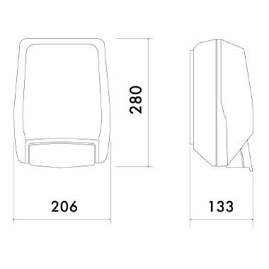 Asciugamani con comando a fotocellula serie “EOLO” product photo Photo 02 3XL