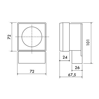 Interruttore orario settimanale digitale a cavalieri condisplay LCD 72x72 product photo Photo 03 3XL