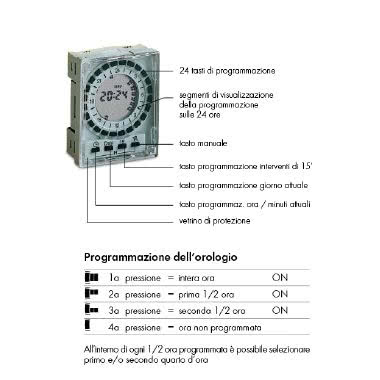 Interruttore orario settimanale digitale a cavalieri condisplay - 2 DIN product photo Photo 02 3XL